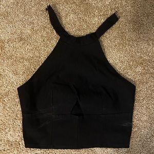 Black Halter Top
